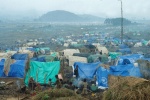 Tents in a refugee camp