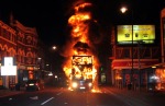 Burning London Bus